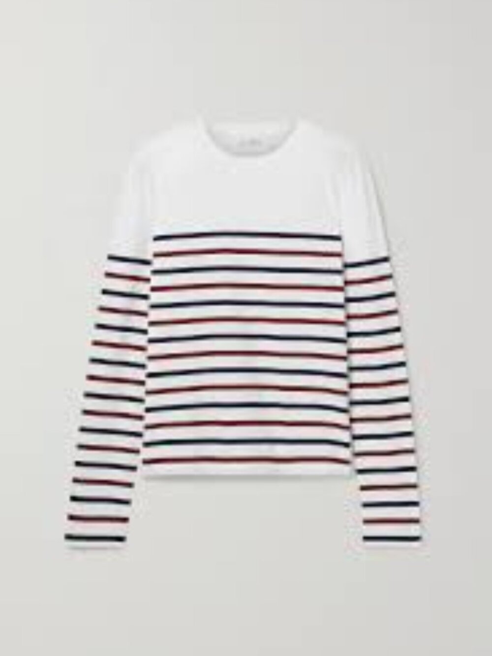 La Ligne Lean Lines Striped Cotton-Jersey Top Bretton Stripe